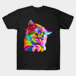 Colorful Cat Kitten Lover T-Shirt